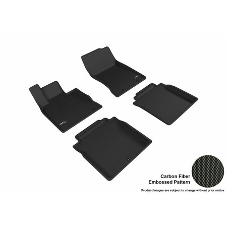 3D Maxpider Kagu R1 R2 Floor Mat for 2017-2018 Genesis G90 RWD, Black L1GS00101509